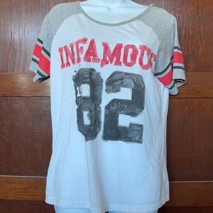Infamous 1982 Jersey style T-shirt